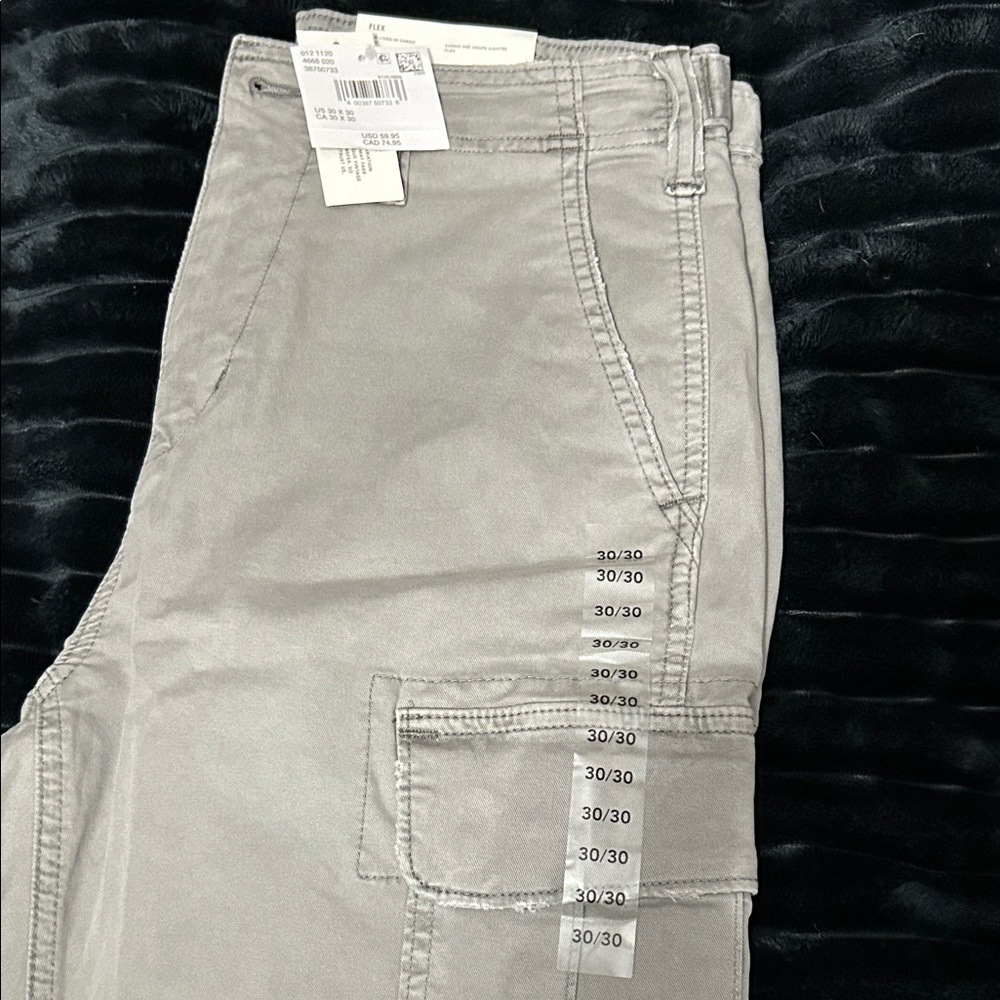 American Eagle Outfitters Light Gray Cargo Pants